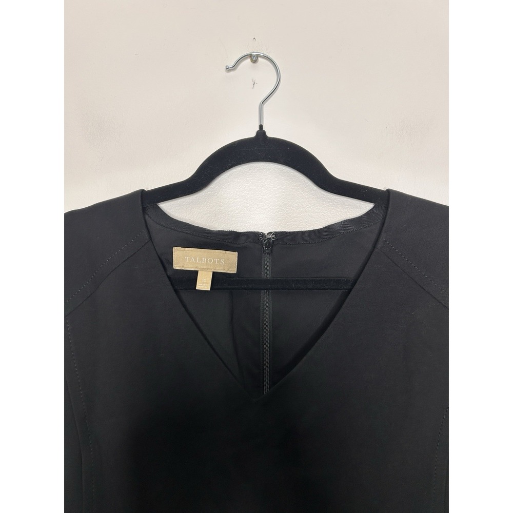 Talbots  Womens Black Pockets Sleeveless Knee Length Casual Office Dress Size 10 - Picture 5 of 10